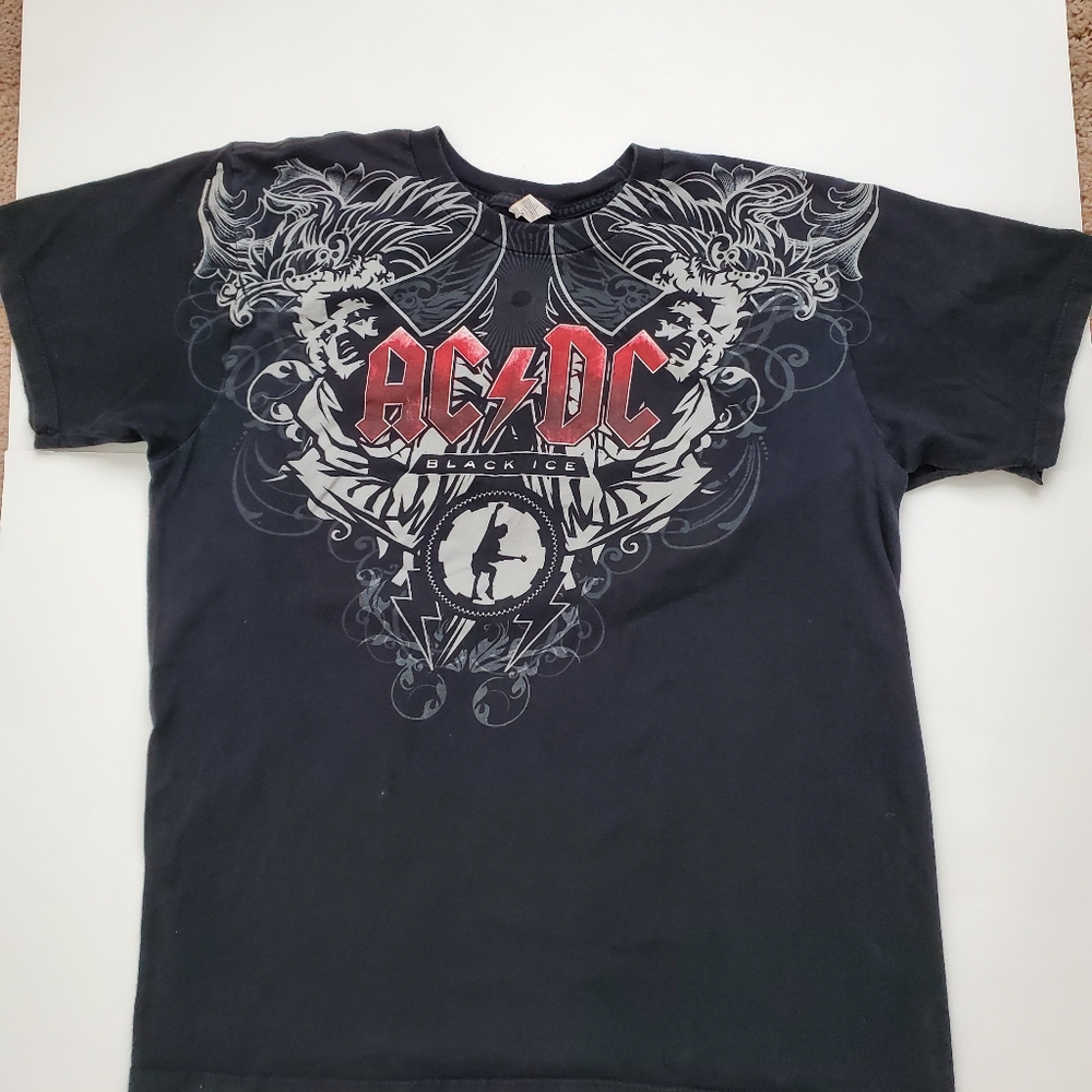 ACDC T-Shirt Black Ice medium band tee